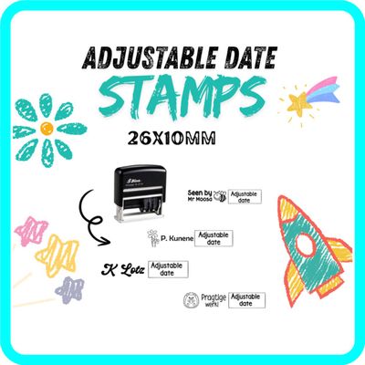 26x10mm In-Line Date Stamps