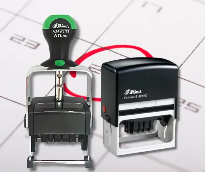 Shiny Adjustable Date Stamps - Jozi Stamps 