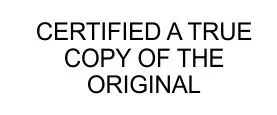 True Copy Stamp