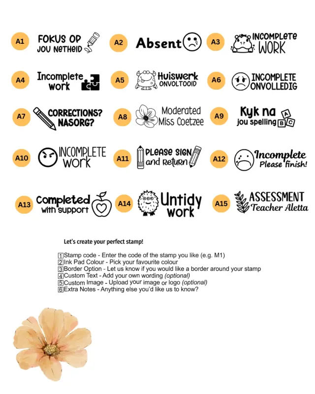 Admin &amp; Marking Stamps