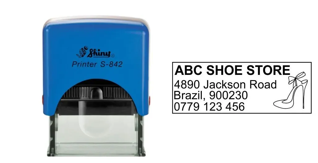 Shiny S-842 Stamp and Layout - Jozi Stamps 