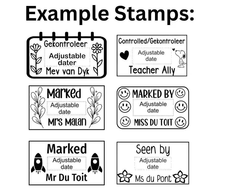 Teacher Dater Stamps - Jozi Stamps