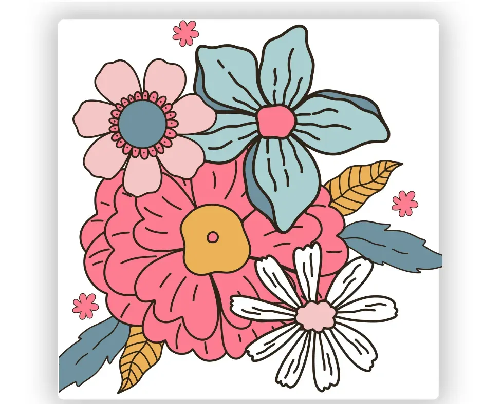Baby Flower Coasters - Jozi Stamps