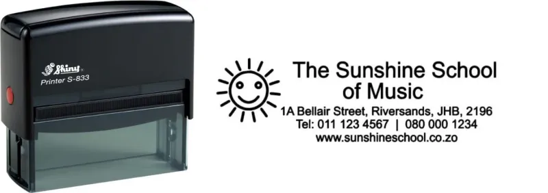 Shiny S-833 Stamp - Jozi Stamps 