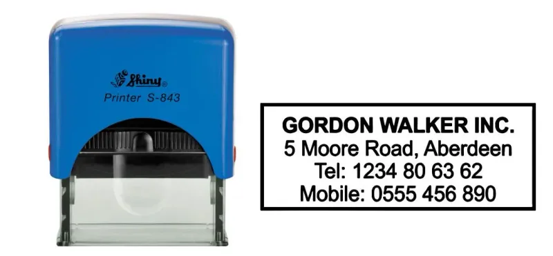 Shiny S-843 Stamp - Jozi Stamps 