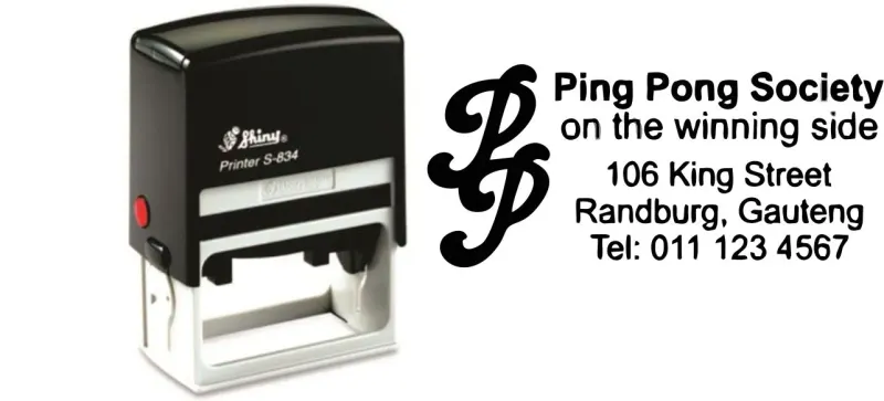 Shiny S-834 Stamp - Jozi Stamps 