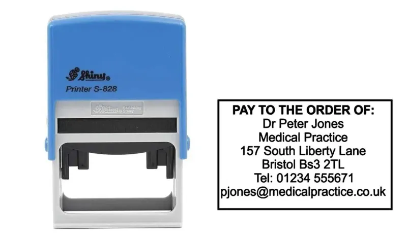 Shiny S828 Stamp - Jozi Stamps 