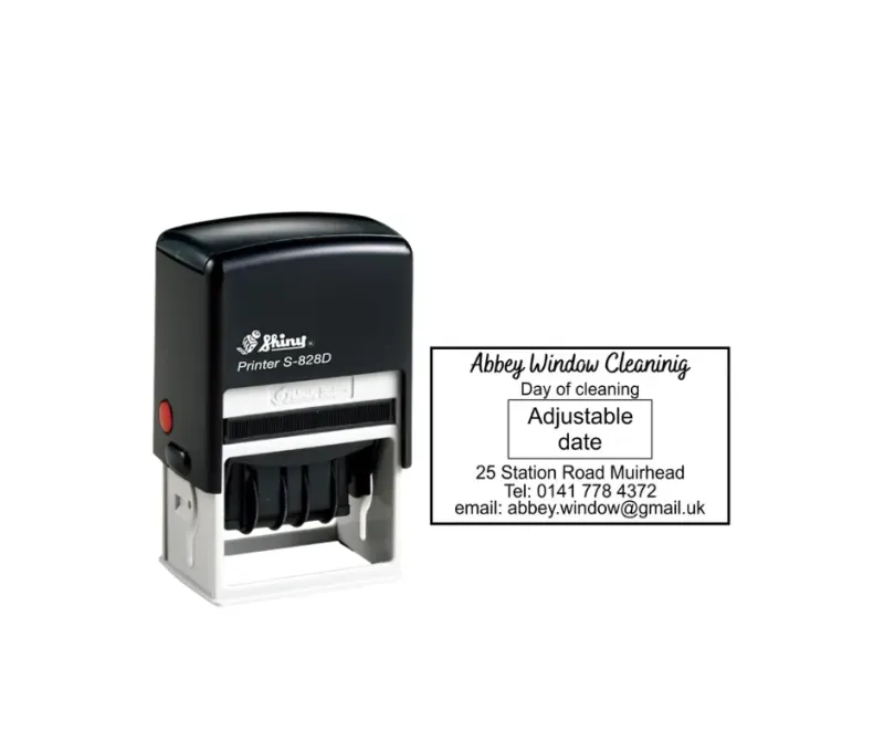 Shiny S-828 Date Stamp (56x33mm) - Jozi Stamps 