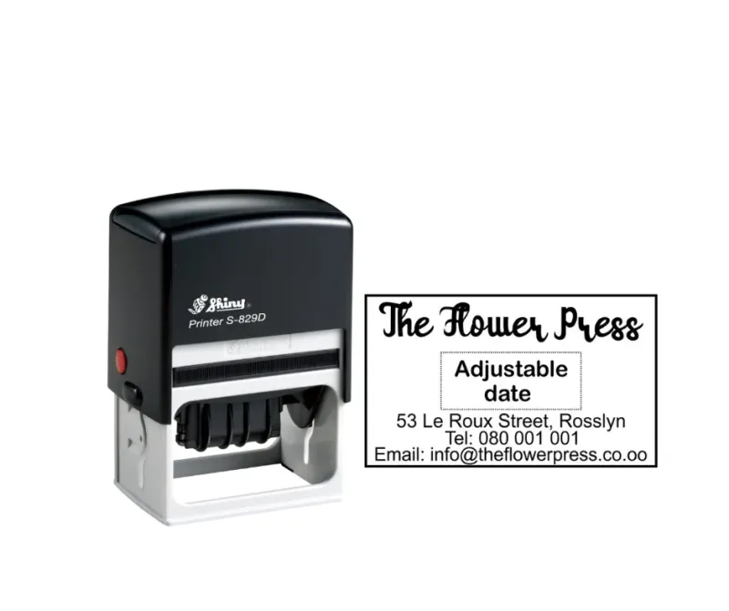 Shiny S-829 Date Stamp (60x40mm) - Jozi Stamps 