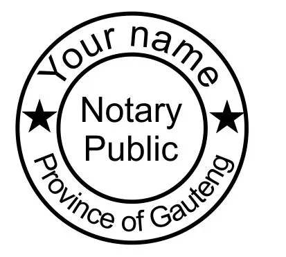 Notary Stamp Small - Jozi Stamps 