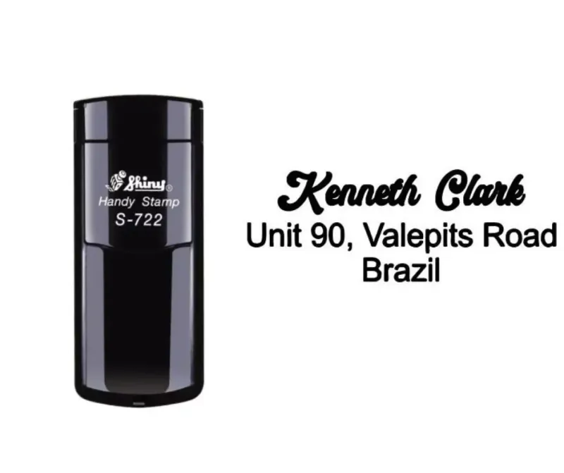 Shiny Pocket Stamp S-722N (38x14mm) -Jozi Stamps 