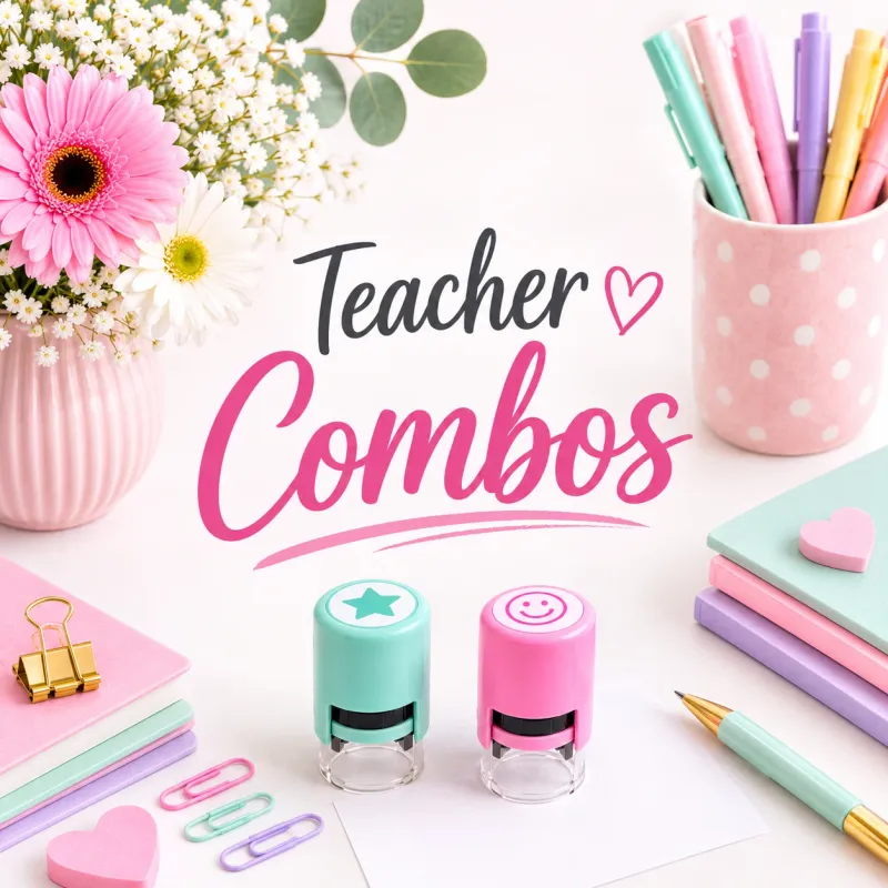 Teacher Rubber Stamp Combos Jozi Stamps webp
