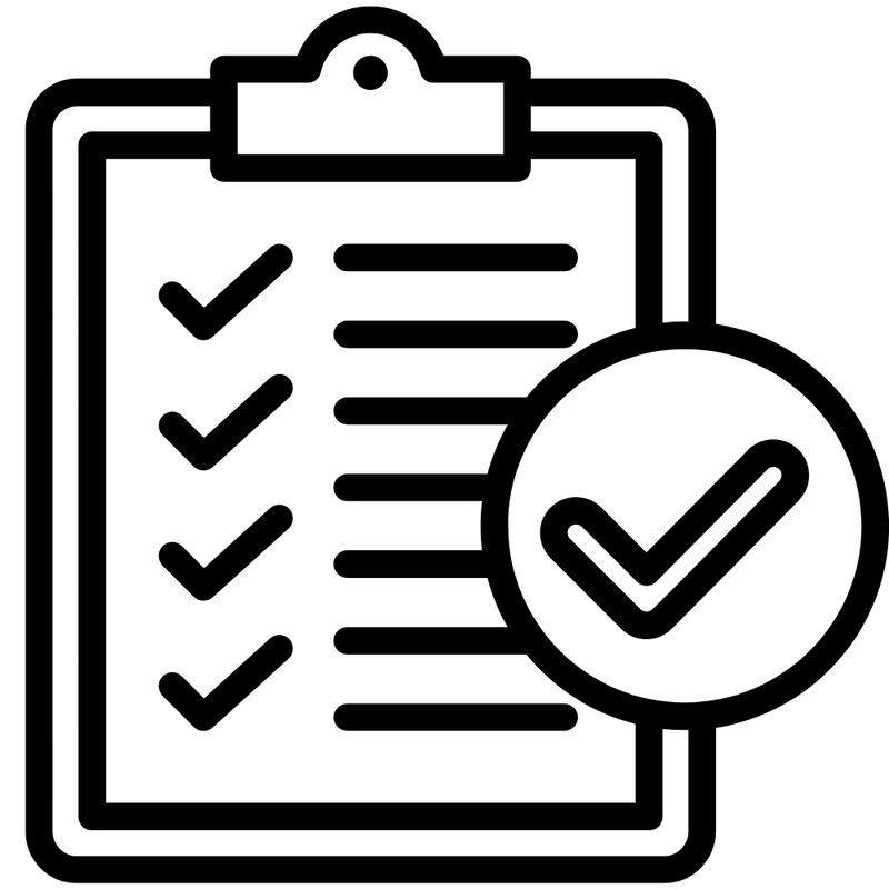 Checklist &amp; Organisational Stamps