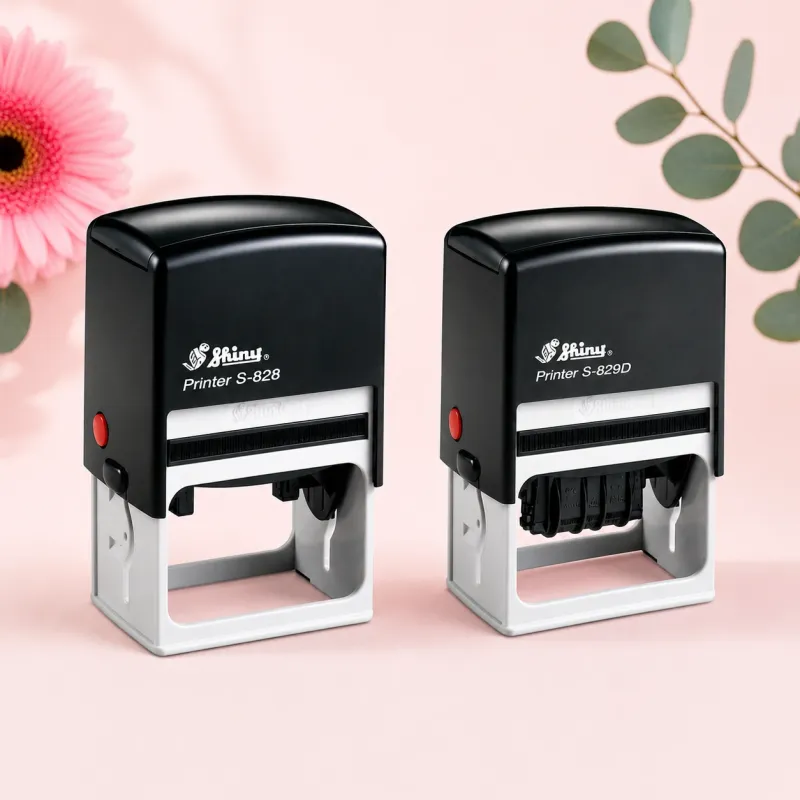 Shiny S-828D and Shiny S-829D self-inking adjustable date stamps South Africa Jozi Stamps webp
