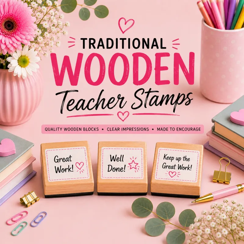 Traditional Wooden Teacher Reward and Motivational Stamps Jozi Stamps webp