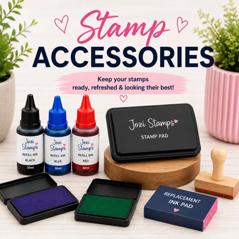 Shiny stamp pads, ink pads and refill ink Jozi Stamps webp