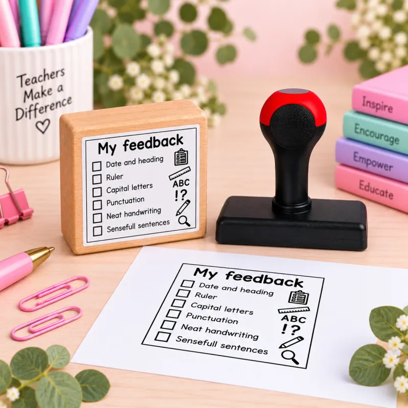 Teacher Checklikst Stamps wooden block and plastic handle stamps Jozi Stamps webp