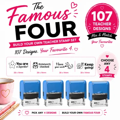 The Famous Four Teacher Stamp Combo Jozi Stamps webp