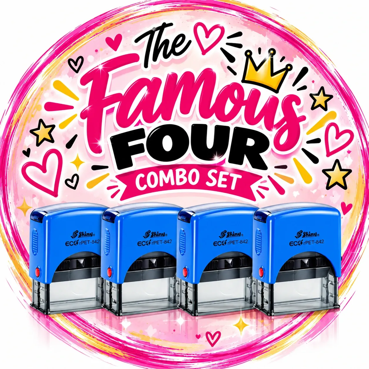The Famous Four Teacher Stamp Combo Set Jozi Stamps webp