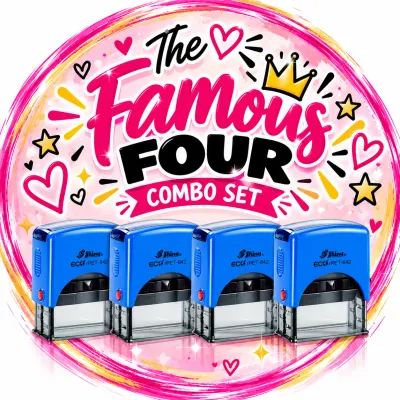 The Famous Four Teacher Stamp Combo Set Jozi Stamps webp