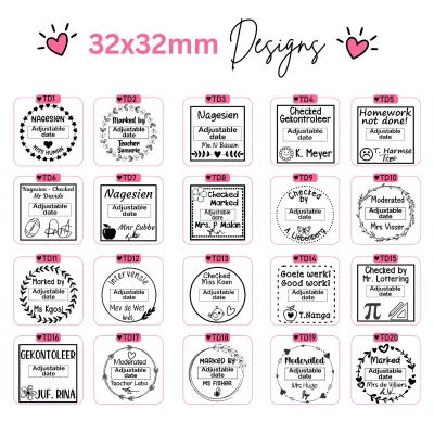 Shiny S-530D Teacher Date Stamps Designs Jozi Stamps webp