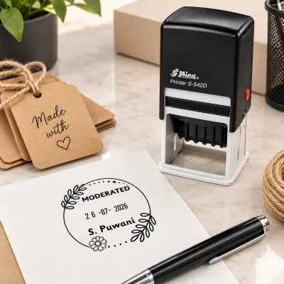 Shiny S-542D (42x42mm) Teacher Adjustable Date Stamp Jozi Stamps webp
