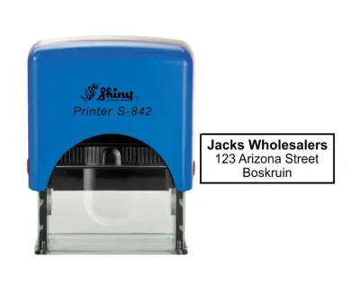 Business Information Self-Inking Stamp - S-842