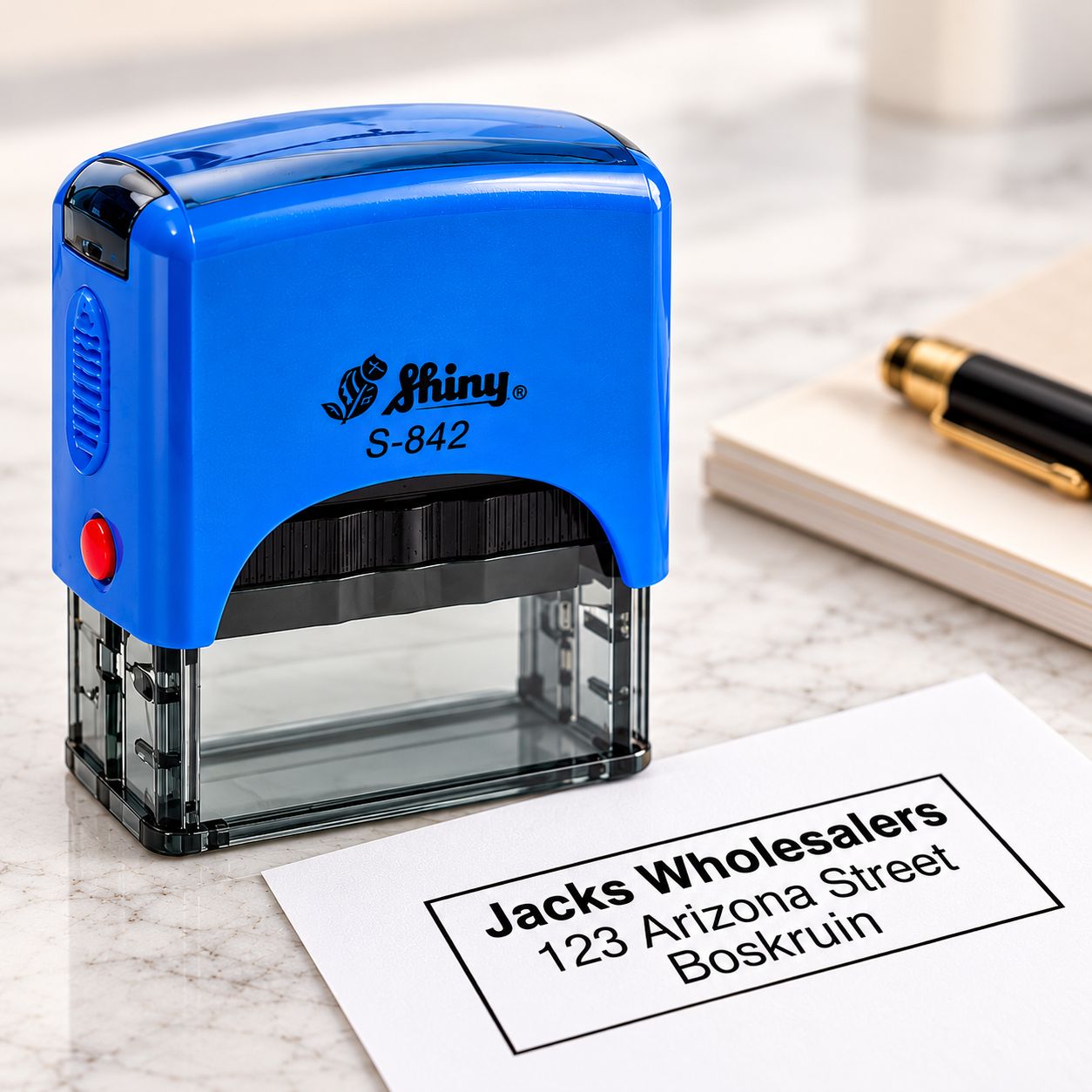 Shiny-S-842  Company Stamp (38x14mm)