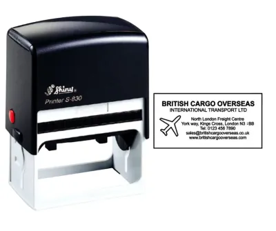 Business Information Self-Inking Stamp - S-830