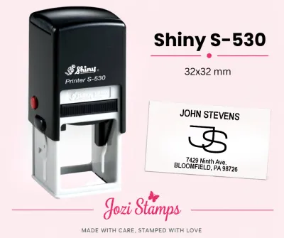 Shiny S-530 self-inking company stamp 32x32mm South Africa
