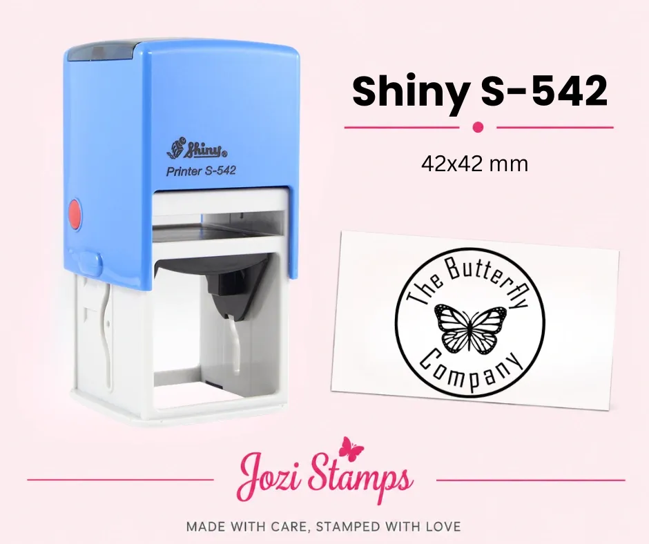 Shiny S-542 self-inking company stamp 42x42mm South Africa