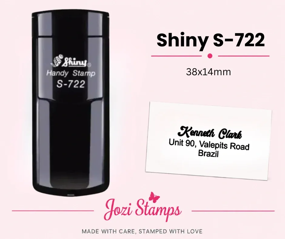 Shiny S-722 (38x14mm) Pocket Stamp South Africa Jozi Stamps webp