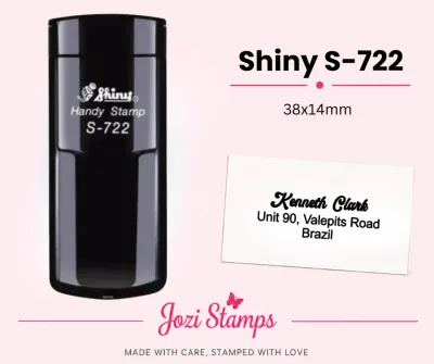 Shiny S-722 (38x14mm) Pocket Stamp South Africa Jozi Stamps webp