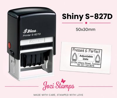 Shiny S-827D self-inking Company Stamp South Africa Jozi Stamps webp