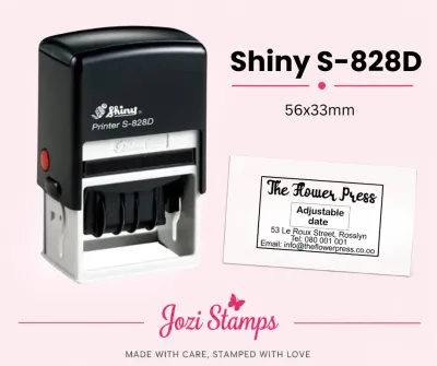 Shiny S-828D self-inking Company Stamp plus stamp impression South Africa Jozi Stamps webp