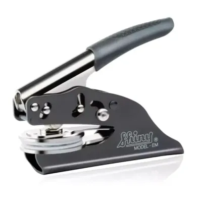 Handheld pocket embossing stamp for official paperwork
