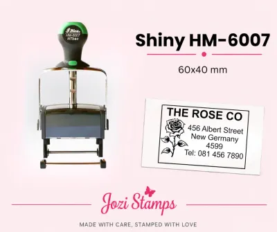Shiny HM-6007 Heavy Duty Company Stamp (60x40mm) South Africa Jozi Stamps webp