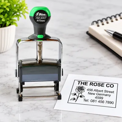 Shiny HM-6007 Heavy Duty Text &amp; Logo Stamp (60x40mm) Jozi Stamps webp