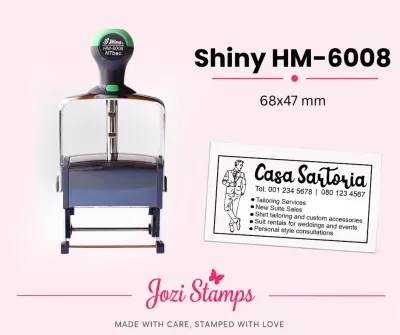 Shiny HM-6008 (68x47mm) Heavy Duty Self-Inking Stamps South Africa Jozi Stamps webp