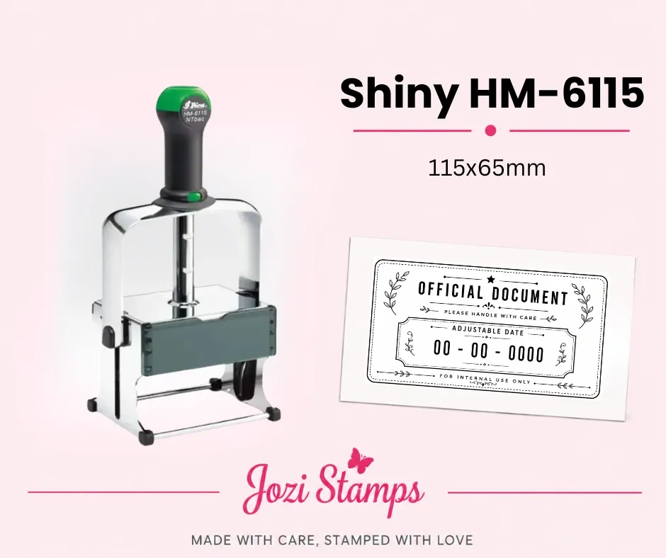 Shiny HM-6115 self-inking adjustable date stamp South Africa jozi Stamps webp