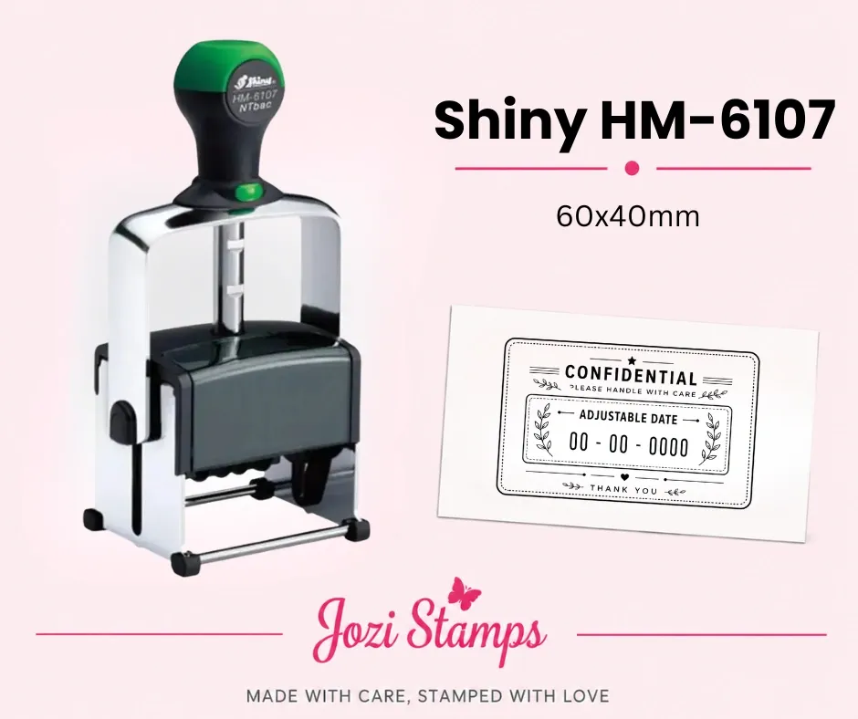 Shiny HM-6107D self-inking adjustable date stamp South Africa Jozi Stamps webp