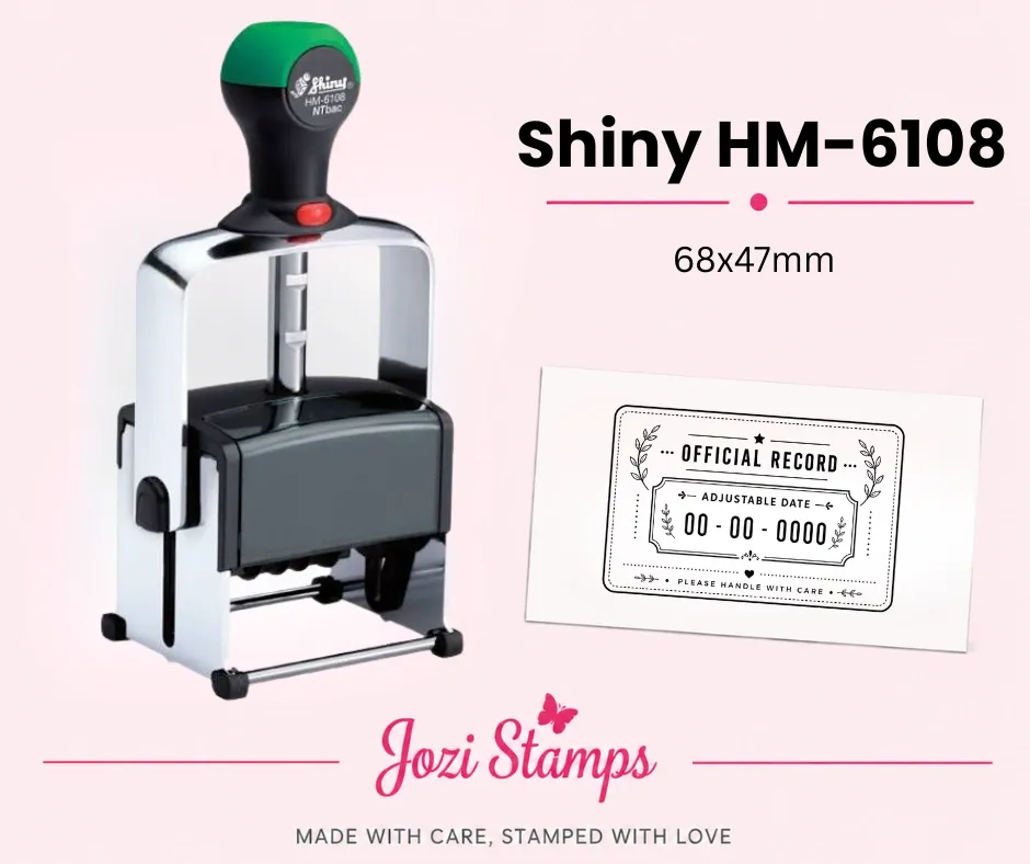 Shiny HM-6108D self-inking adjustable date stamp South Africa Jozi Stamps webp