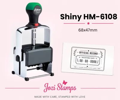 Shiny HM-6108D self-inking adjustable date stamp South Africa Jozi Stamps webp