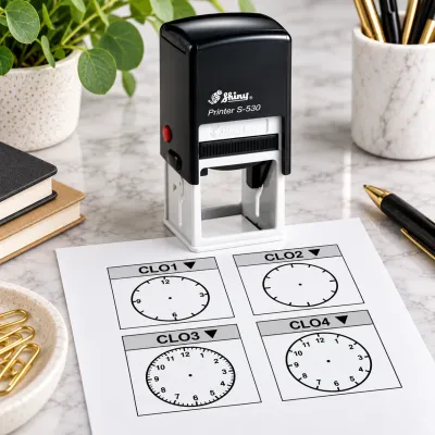 Shiny S-530 self-inking clock stamps South Africa Jozi Stamps webp