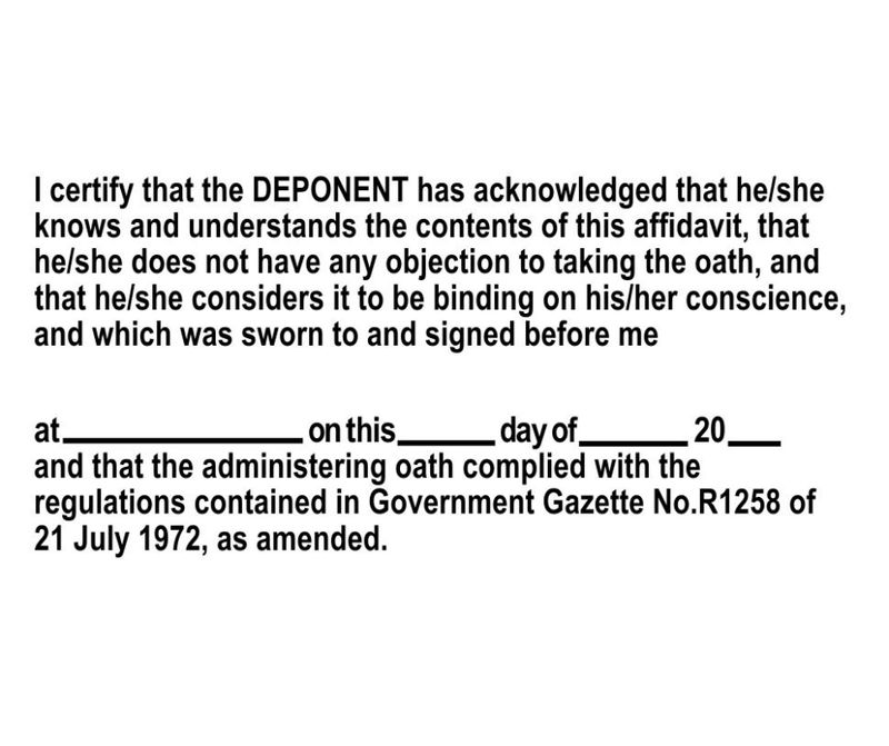 Affidavit Stamp