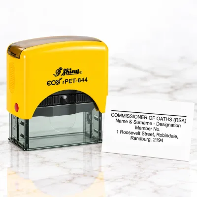 Shiny S-844 Commissioner of Oaths Stamp Jozi Stamps webp