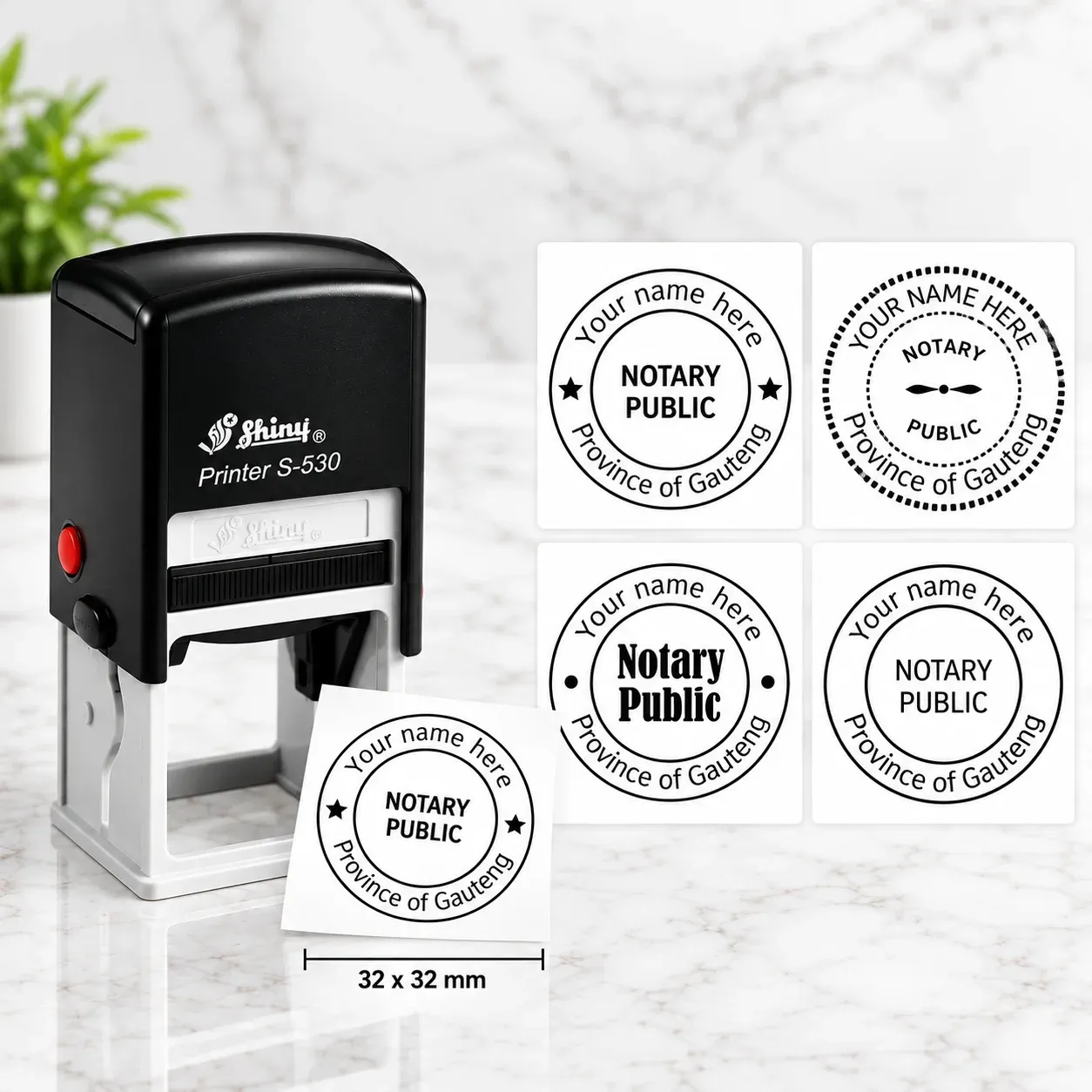Shiny S-530 Notary Public Stamp Jozi Stamps webp