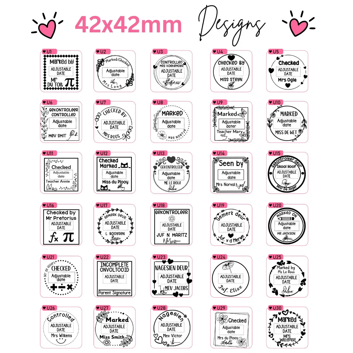 Shiny S-542D Teacher Stamp Designs Jozi Stamps webp