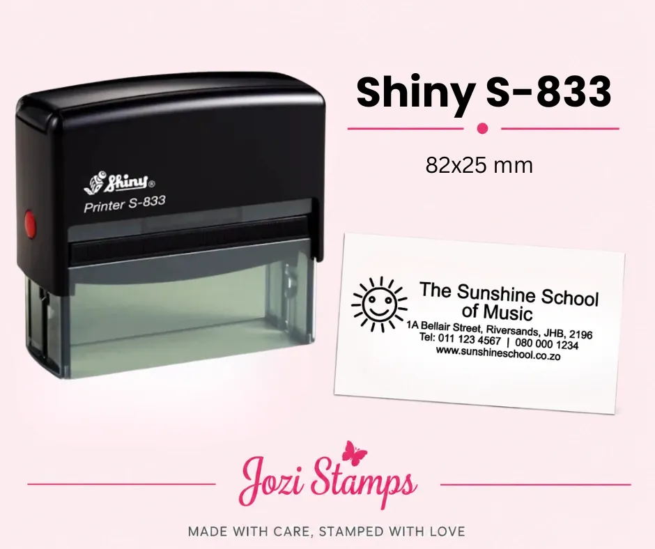 Shiny S-833 Company Stamp (81x25mm)