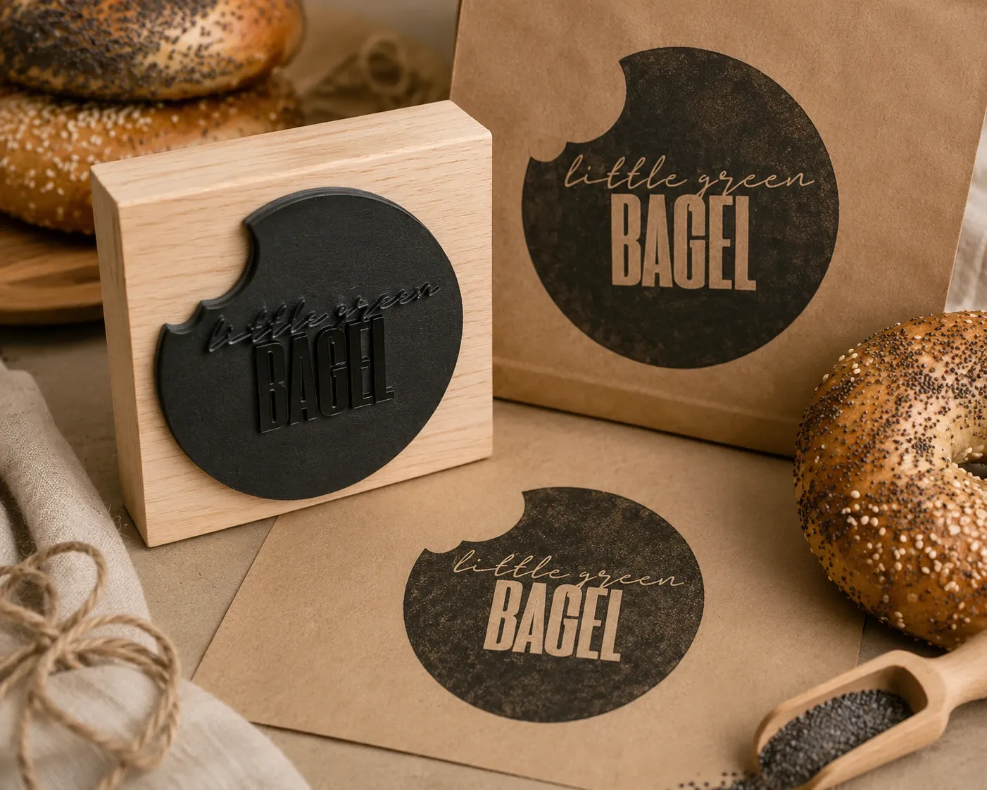 0x80mm custom logo branding stamp with ink pad for premium packaging and business branding webp